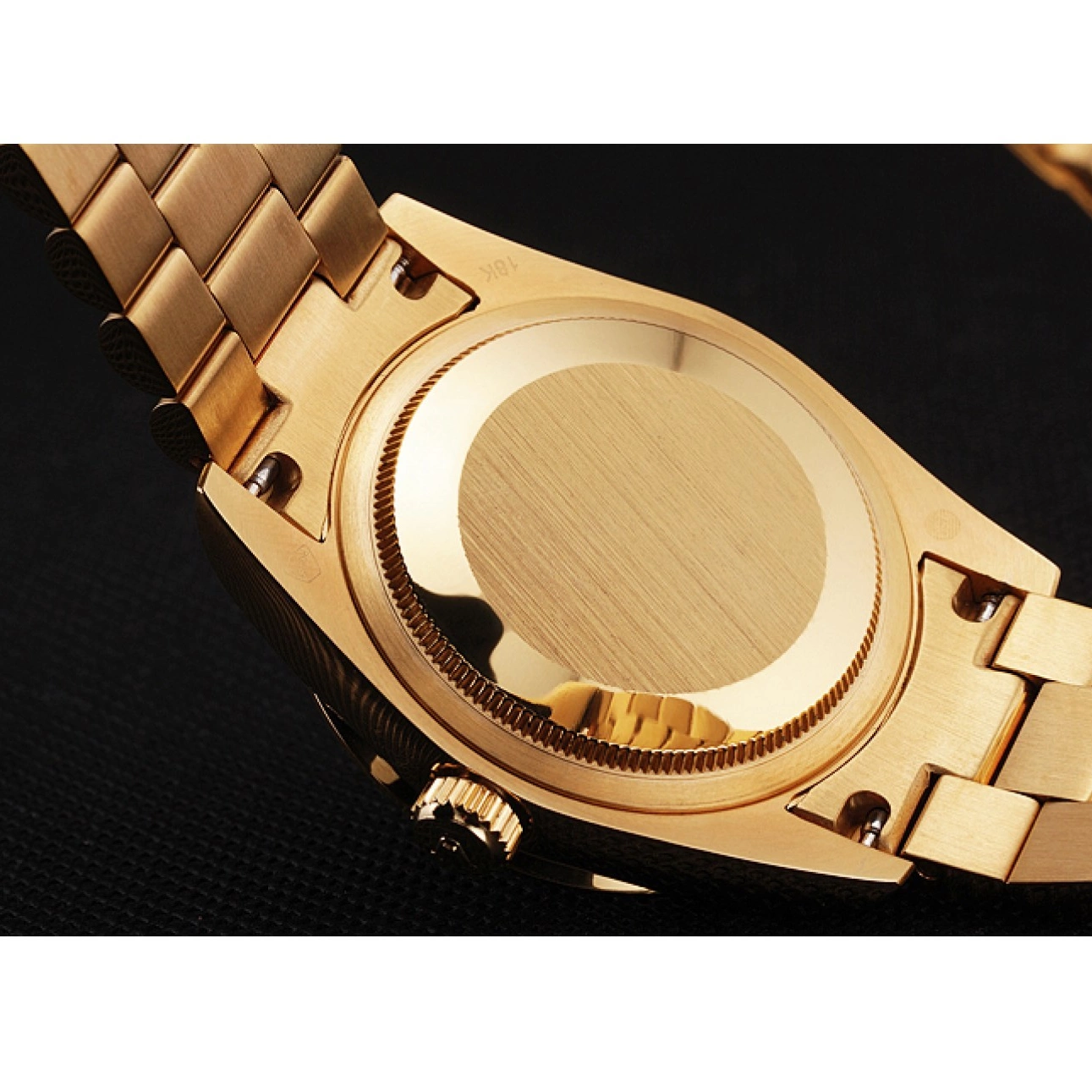 Aaa replica watch Day Yellow Diamond Swiss Gold Date Rolex Pave 0522
